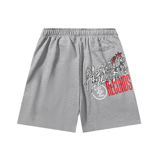 Hellstar Records Smiley Face Shorts Grey