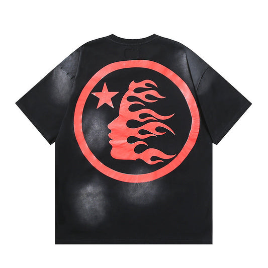 Hellstar Classic Logo Black and red T-Shirt