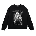 Purple Men's Long-Sleeve T-shirt Sweatshirt 1134